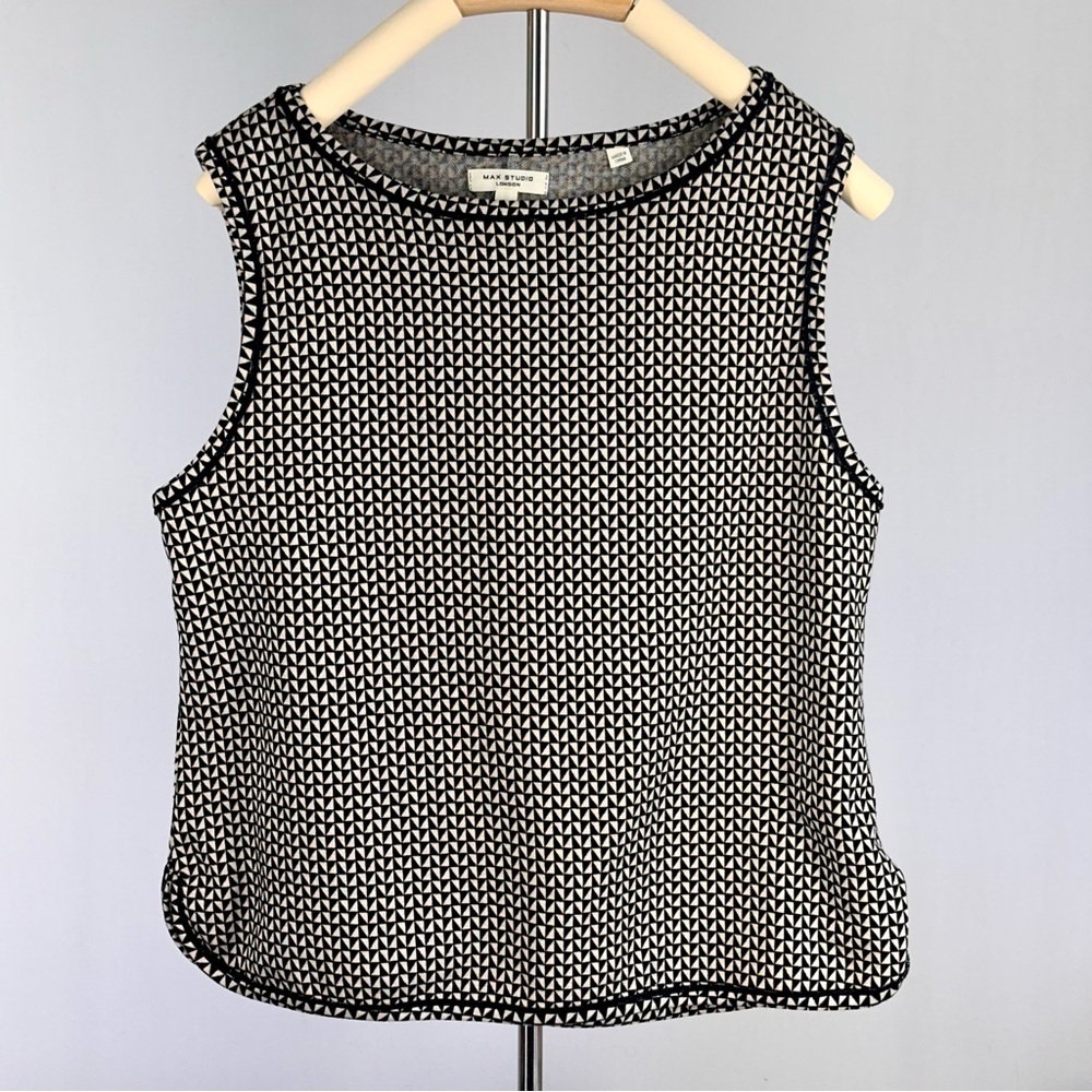 Max Studio London Geometric Tank Top | Women’s M |